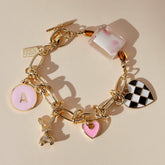 Custom Lucky Charm Initial Bracelet